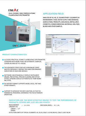 ZnSe Pb Bi Sb Te SnHgAuの実験室試験のための電気原子発光光計