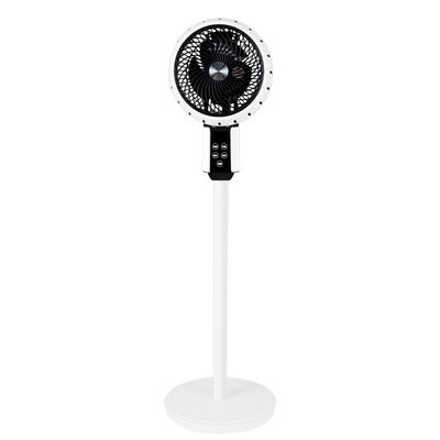 ホテル 50 インチ ホワイト ブラック ペデスタル AC 扇風機 充電電池とリモコン