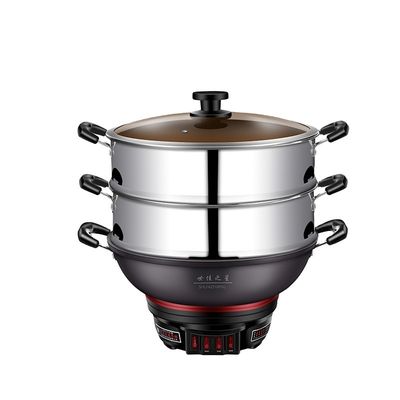 ホテル 多機能電気食品蒸気器 粘りしない内部の多用炊飯器 ヌードルポット フライパン