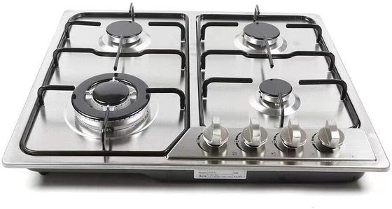 キッチン用電器 4つのバーナーとセラミック/ガラス表面のテーブルガスストーブ