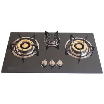 自動ピエゾイグニッション 3 燃焼器 ステンレス鋼ガスストーブ デスクトップ内蔵型