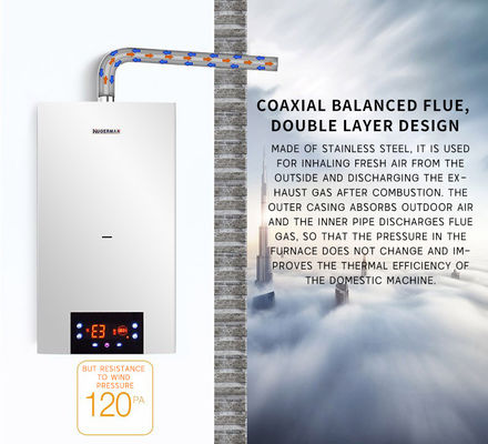 20KW 天然ガスの壁掛けボイラー 家庭用暖房用 ステンレス鋼材