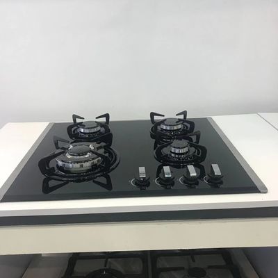 2つの燃焼器とステンレス鋼リング金属ノブ