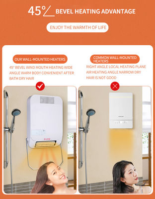 ABSと電子部品 小型の浴室用電気ヒーター QN-1800