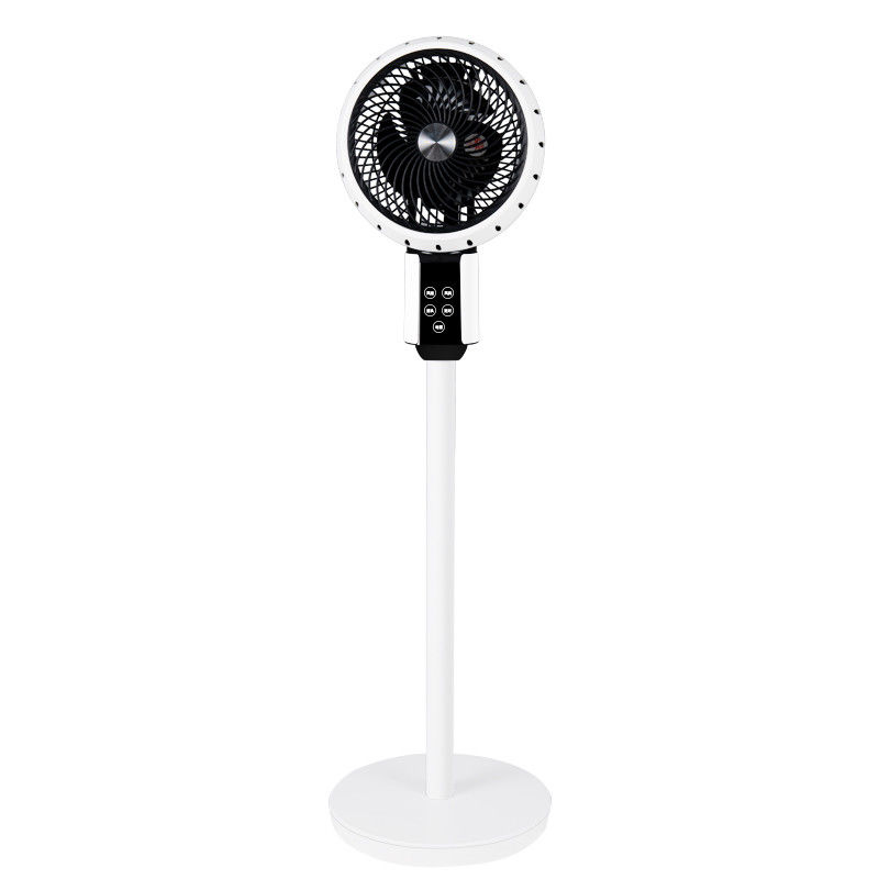 ホテル 50 インチ ホワイト ブラック ペデスタル AC 扇風機 充電電池とリモコン