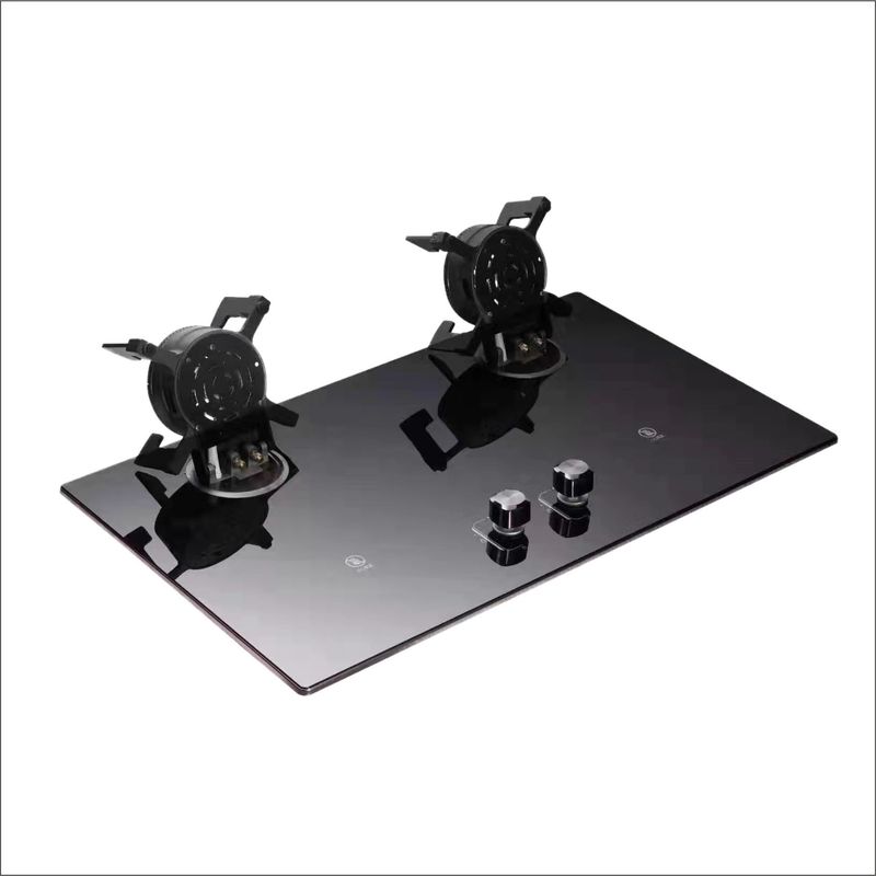 2 燃焼器 ガス キックトップストーブ LPG NG 黒色温めガラスで組み立てた 電力源 ガス